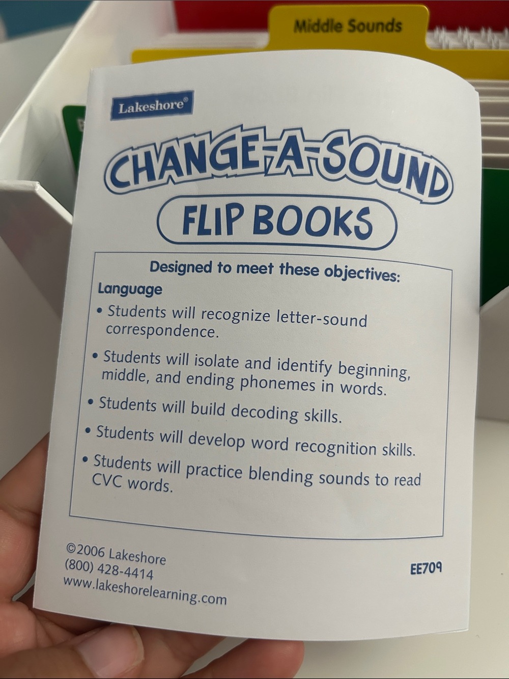 Lakeshore Change-A-Sounds Flip Books 20 Included Ages 4+ - Picture 4 of 11